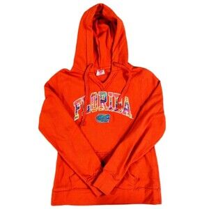 Knights Apparel Women's Medium Florida Gators Rainbow  Zebra Hoodie Pockets